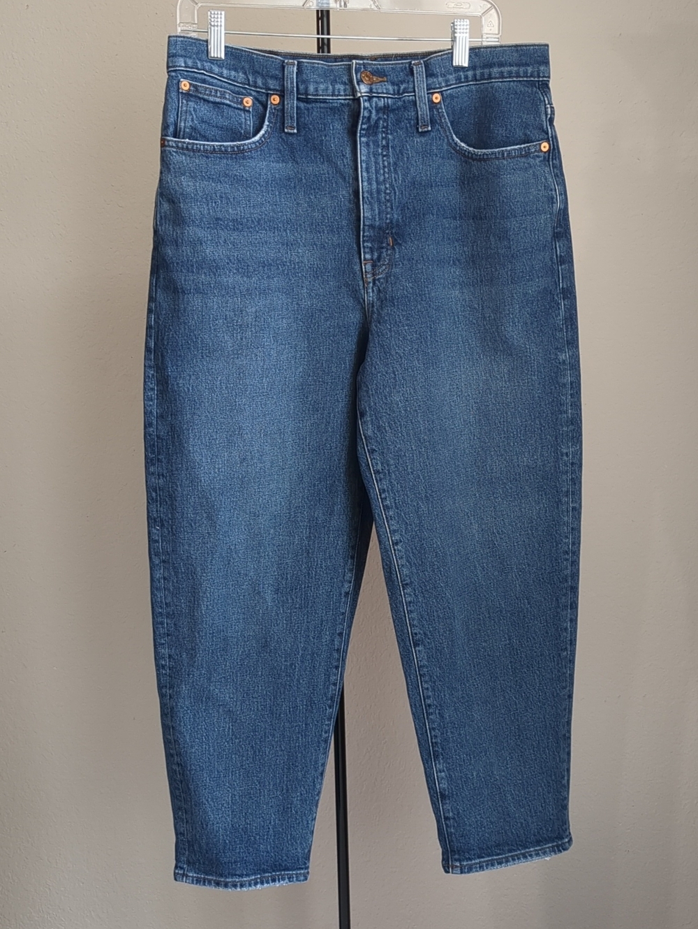 Madewell Balloon High Rise  Medium Wash Jean Sz 31